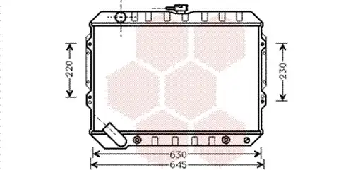 воден радиатор VAN WEZEL 32002089
