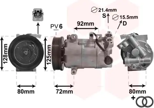 компресор за климатик VAN WEZEL 4300K489