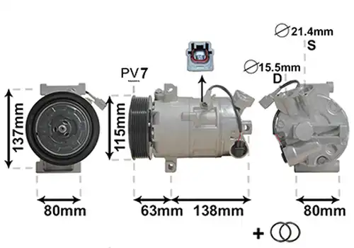 компресор за климатик VAN WEZEL 4300K491