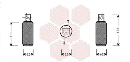 изсушител, климатизация VAN WEZEL 4700D044