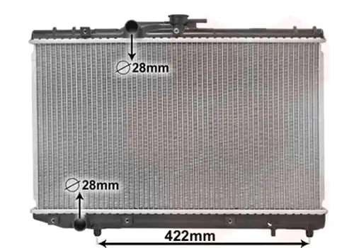воден радиатор VAN WEZEL 53002227