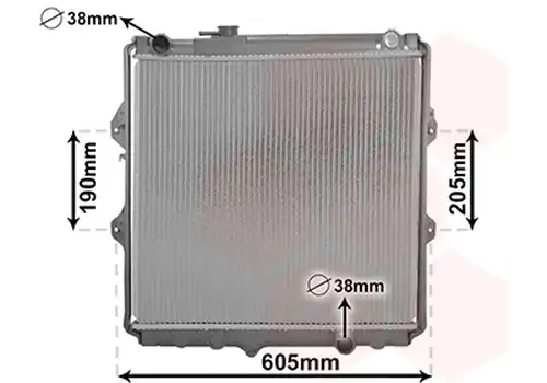воден радиатор VAN WEZEL 53002371