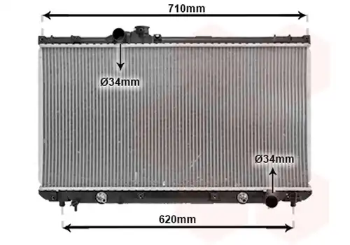 воден радиатор VAN WEZEL 53002556