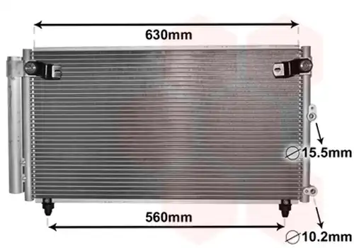 кондензатор, климатизация VAN WEZEL 53005558