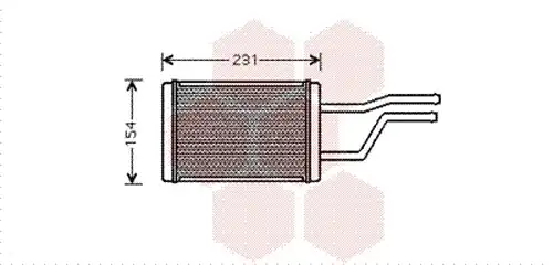топлообменник, отопление на вътрешното пространство VAN WEZEL 53006326