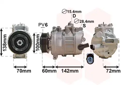 компресор за климатик VAN WEZEL 5800K386