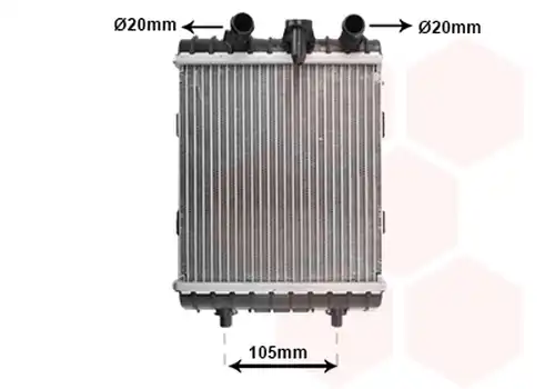 воден радиатор VAN WEZEL 58012710