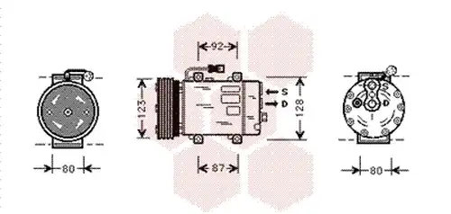 Компресор, климатик VAN WEZEL 5900K029