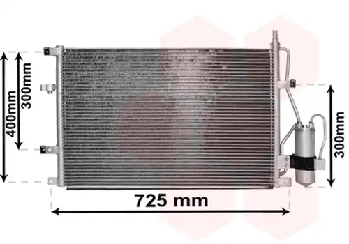 Кондензатор, климатик VAN WEZEL 59015107