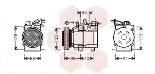 компресор за климатик VAN WEZEL 8200K138