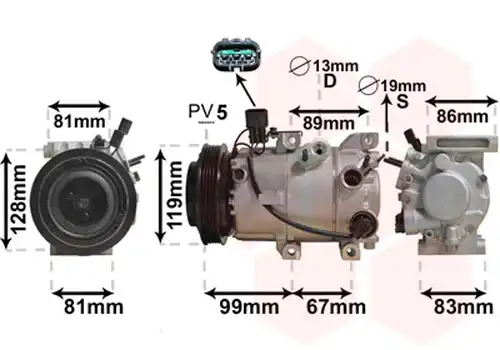 компресор за климатик VAN WEZEL 8200K414
