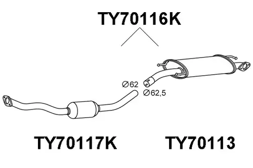 катализатор VENEPORTE TY70116K