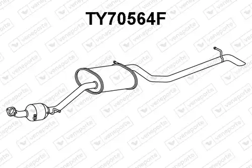 филтър за сажди/твърди частици, изпускателна система VENEPORTE TY70564F