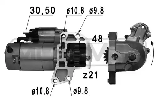 стартер WILMINK GROUP WG2013366