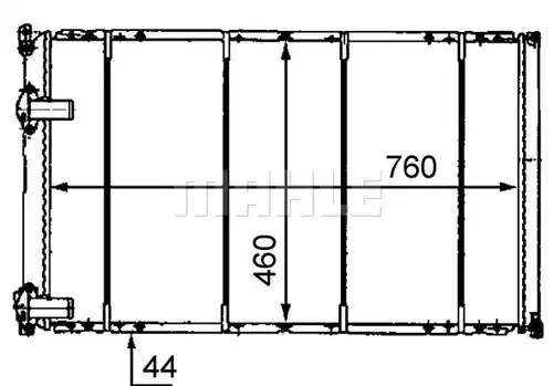 воден радиатор WILMINK GROUP WG2183714