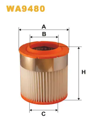въздушен филтър WIX FILTERS WA9480
