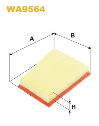 въздушен филтър WIX FILTERS WA9564