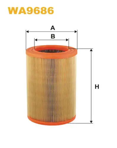 въздушен филтър WIX FILTERS WA9686