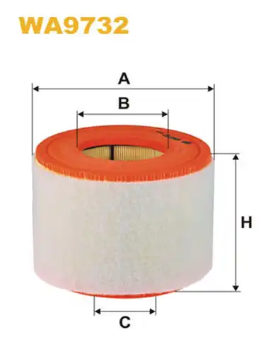 въздушен филтър WIX FILTERS WA9732