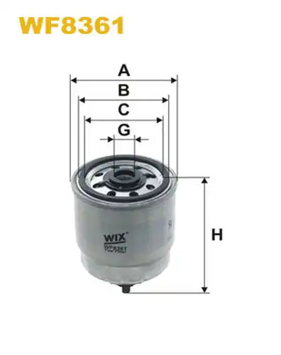 горивен филтър WIX FILTERS WF8361