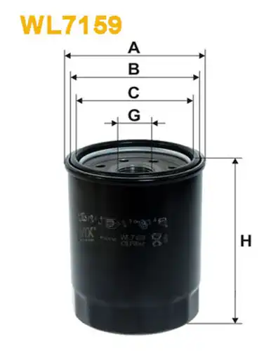 маслен филтър WIX FILTERS WL7159