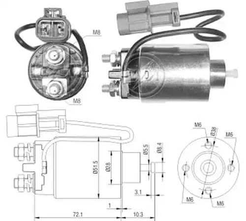 магнитен превключвател, стартер ZM ZM 1-794