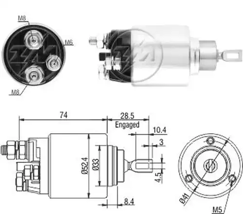 магнитен превключвател, стартер ZM ZM 6-381