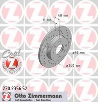 Спирачен диск ZIMMERMANN