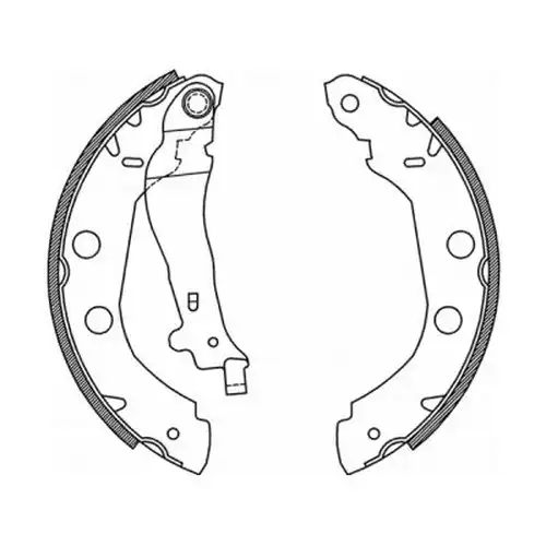 комплект спирачна челюст ABE C01002ABE