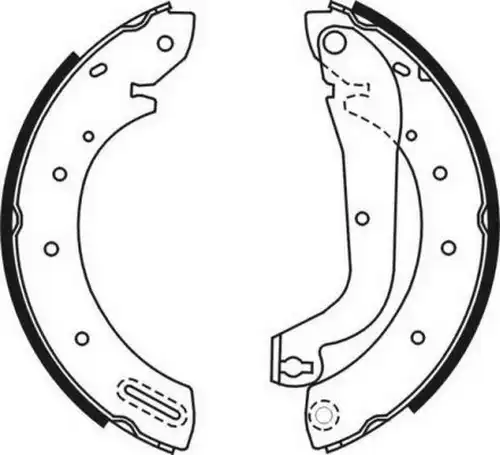 комплект спирачна челюст ABE C01046ABE