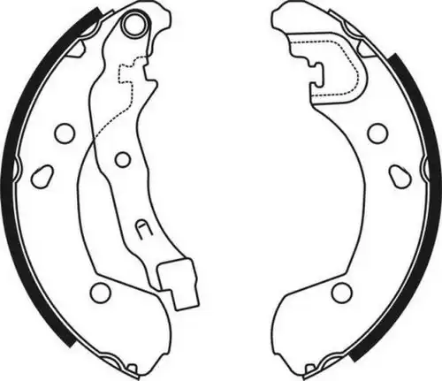 комплект спирачна челюст ABE C01056ABE