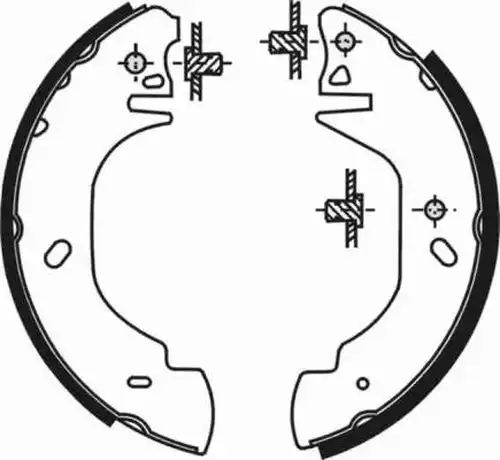 комплект спирачна челюст ABE C0G023ABE