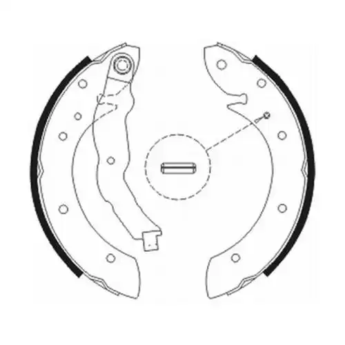 комплект спирачна челюст ABE C0R011ABE