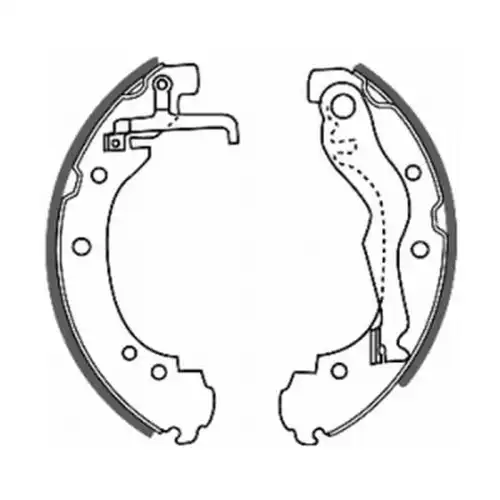 комплект спирачна челюст ABE C0W011ABE