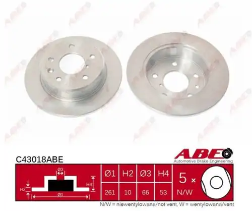 спирачен диск ABE C43018ABE