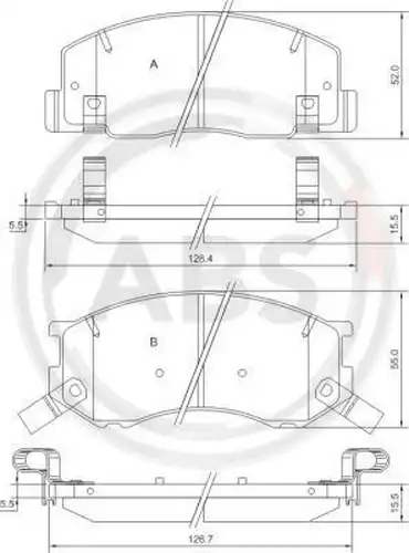 накладки A.B.S. 37399