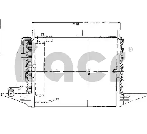 кондензатор, климатизация ACR 300053