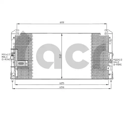 кондензатор, климатизация ACR 300072