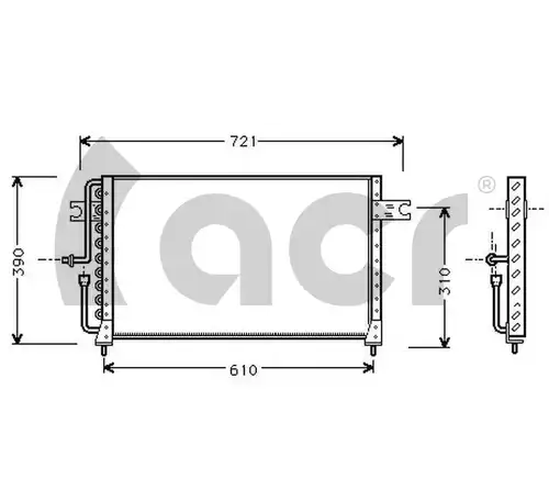 кондензатор, климатизация ACR 300115