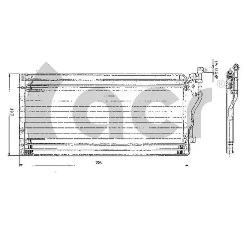 кондензатор, климатизация ACR 300125