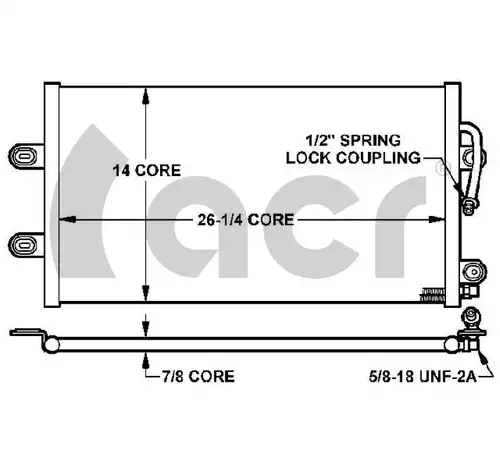 кондензатор, климатизация ACR 300158