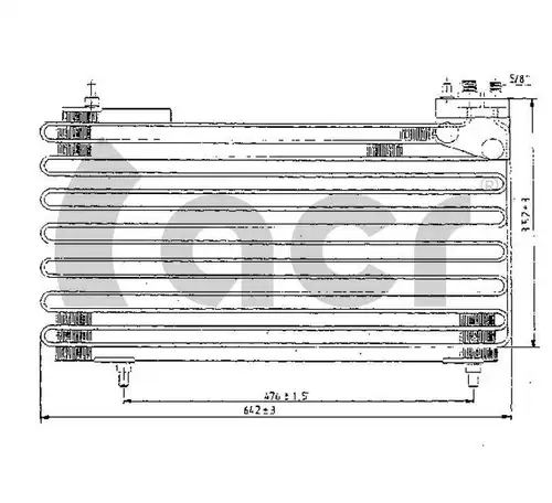 кондензатор, климатизация ACR 300201