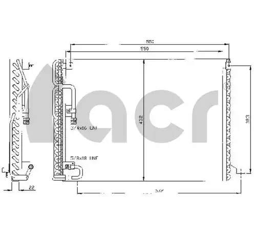 кондензатор, климатизация ACR 300204