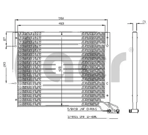кондензатор, климатизация ACR 300309