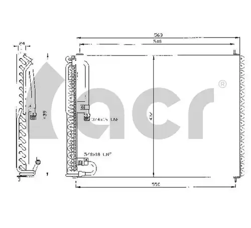 кондензатор, климатизация ACR 300314