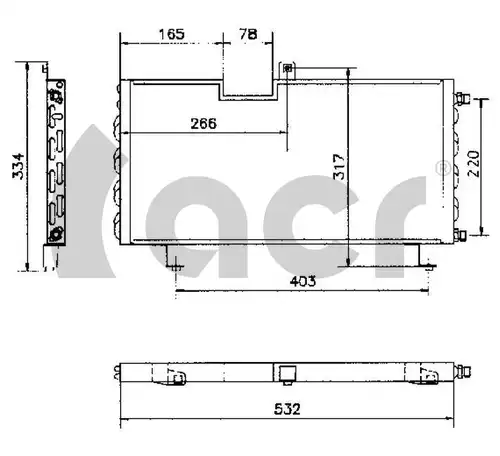 кондензатор, климатизация ACR 300404