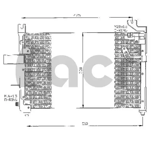 кондензатор, климатизация ACR 300422