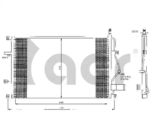 кондензатор, климатизация ACR 300441