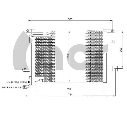 кондензатор, климатизация ACR 300465