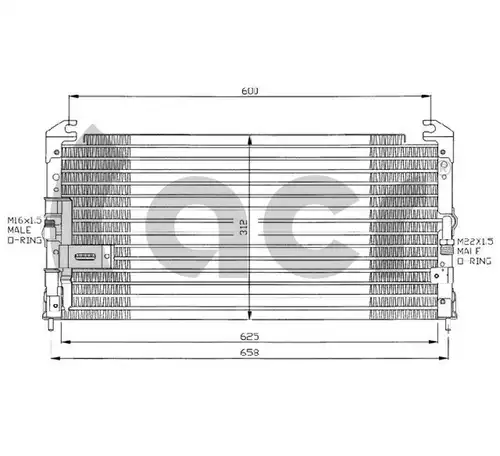 кондензатор, климатизация ACR 300568
